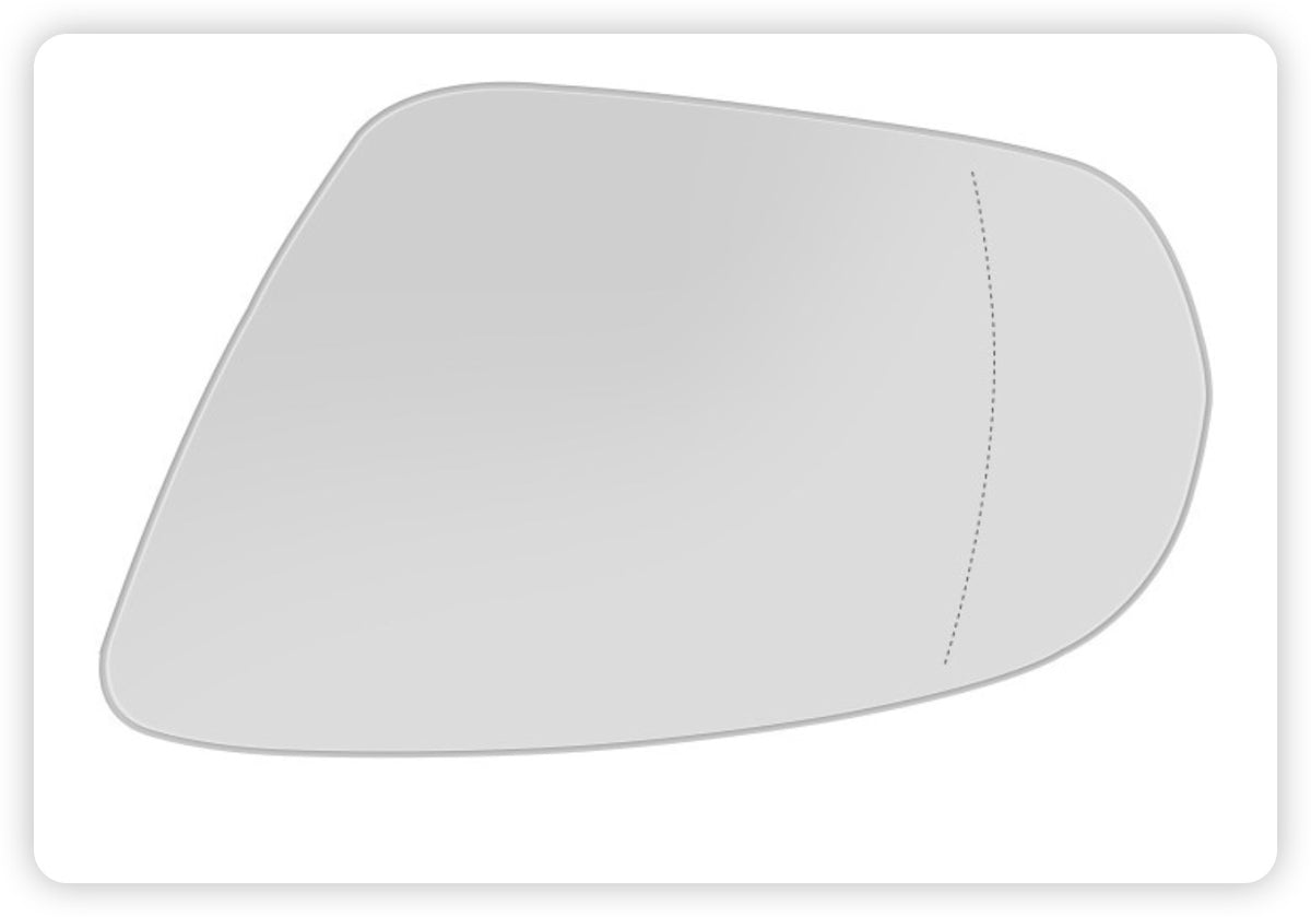 0998100216 0998100116 Rearview Mirror Glass Plate For  Mercedes-Benz W222 W205